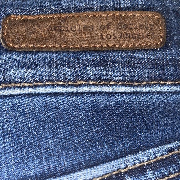 Articles Of Society Jeans Women's Carly Skinny Crop Tourmaline Size 27 R… - Picture 7 of 9